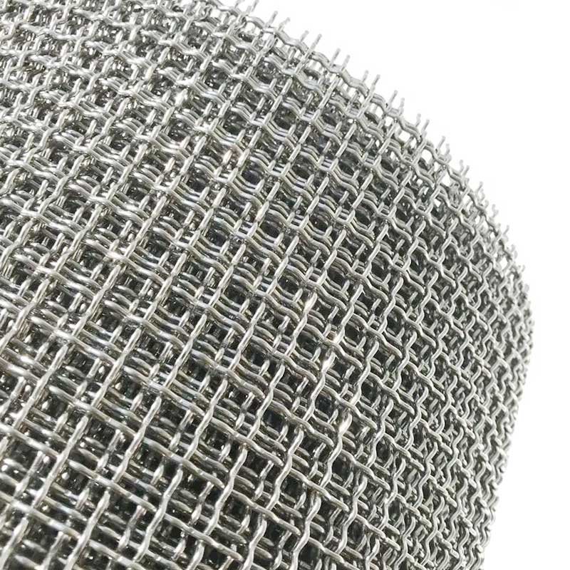 SS316 Crimped Woven Corrugated Wire Mesh Stainless Steel Crimped Woven Wire Mesh Embossed Weave Mesh