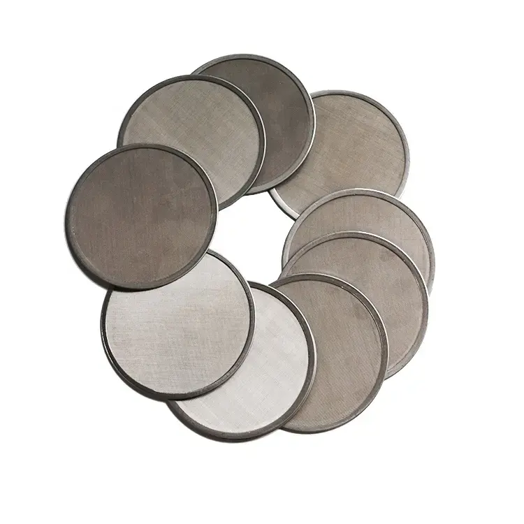 SUS304 316L 2024 New product high quality verifiable Wire Mesh Filter Mesh Screen Sintered Metal Wire Mesh Filter Disc