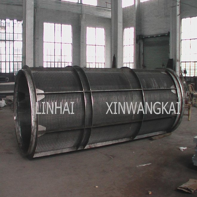 Reversed wedge wire Rotary drum screen for sugar mill