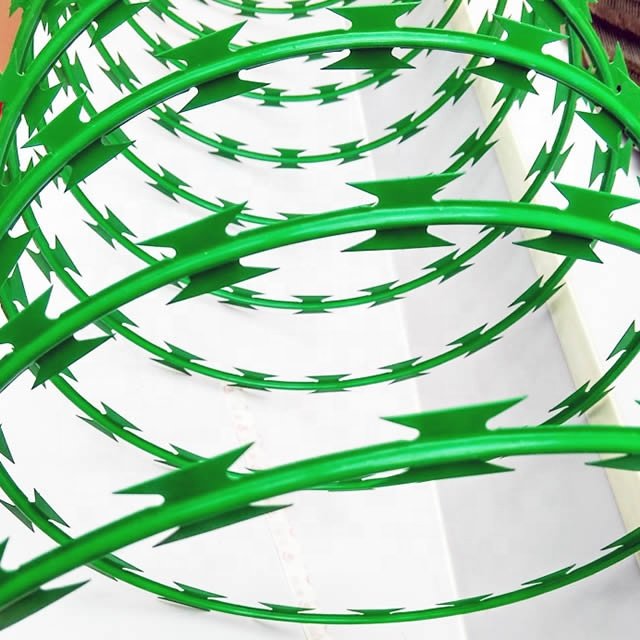 Real Factory Low Price Stainless Steel SS 304 Razor Wire / Galvanized Concertina Wire / BTO-22 CBT-65 Razor Barbed Wire