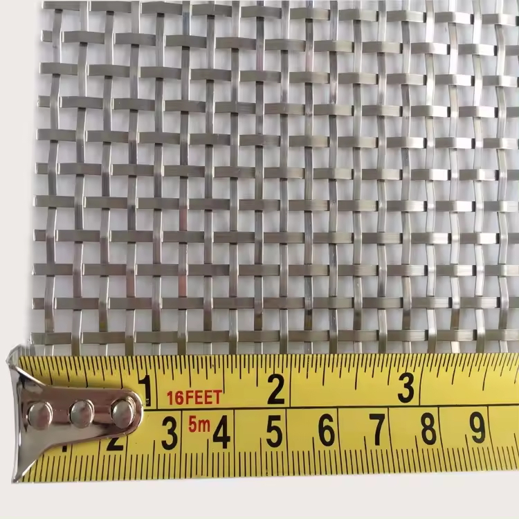 Chrome Silver Color Security Screen Door Decorative Stainless Steel Wire Mesh For Furniture