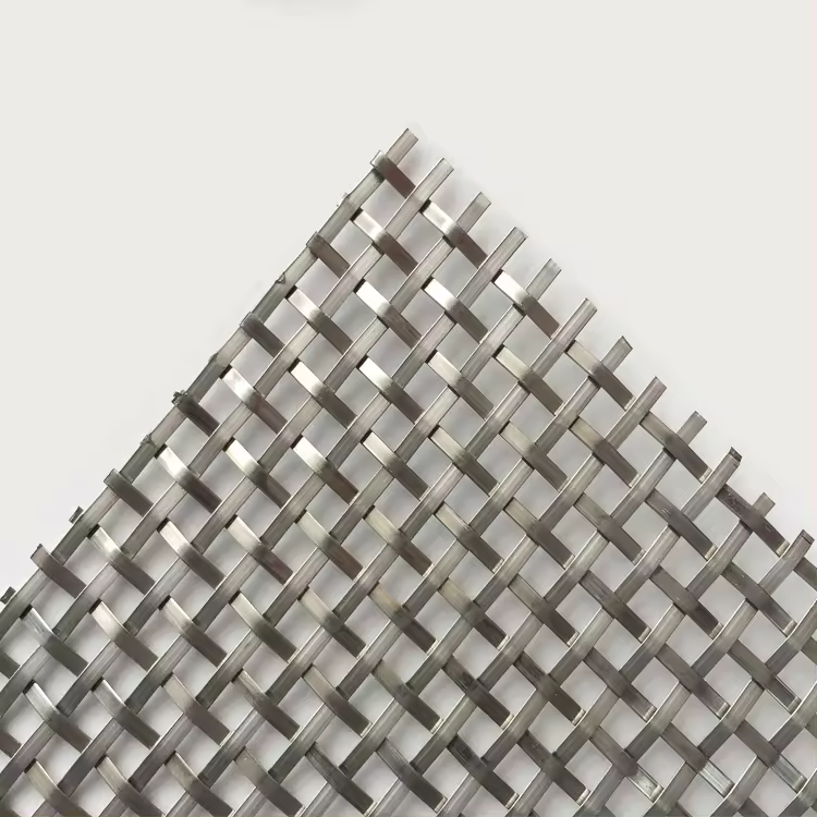 Chrome Silver Color Security Screen Door Decorative Stainless Steel Wire Mesh For Furniture