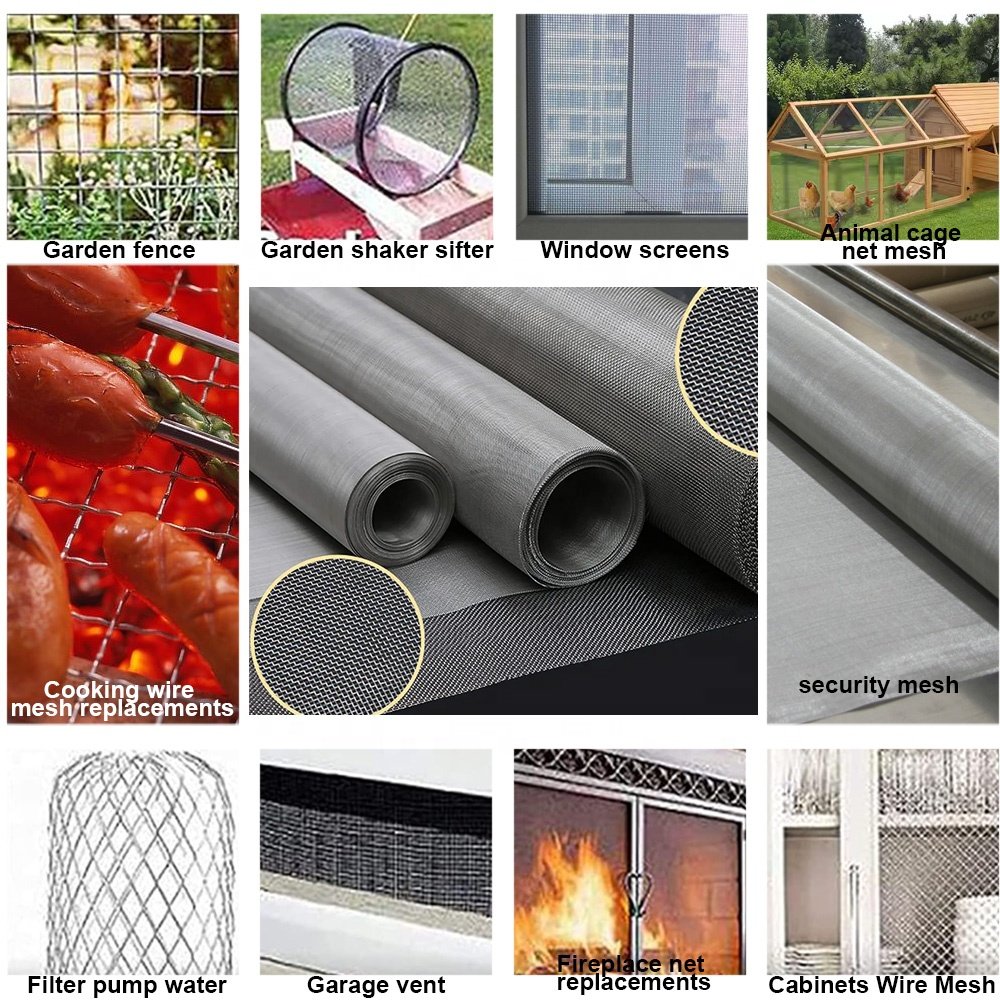 20 Mesh 304 Stainless Steel Mesh Easy Cut Metal Mesh Screen For Window Screen