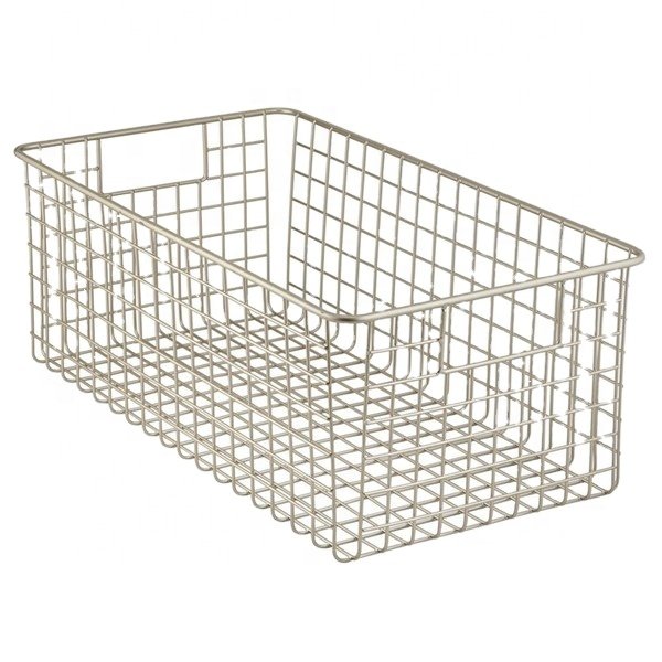 Sterilization stainless steel wire mesh basket for medical autoclave tray and kitchen bread basket