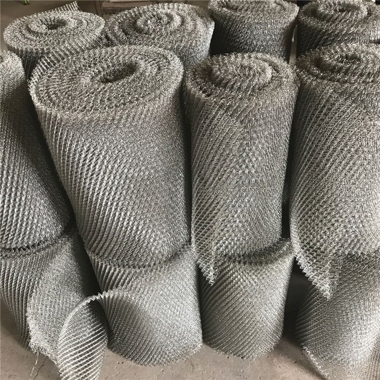 Nickel copper inconel stainless steel knitted wire mesh / knitted filter wire mesh
