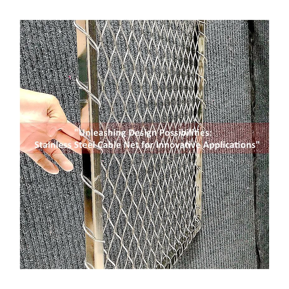 Flexible Stainless Steel Anti-falling Wire Rope Mesh For Bridge Or Mall