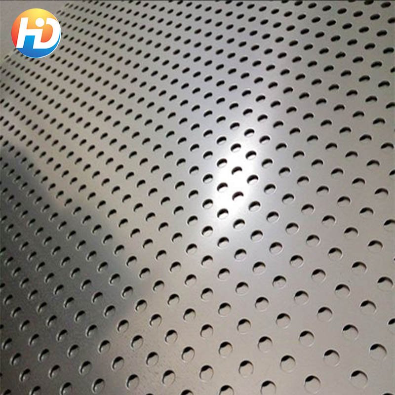 60 Degree triangular pitch 1mm aperture 0.3mm 1mm thickness round hole SUS304 SUS316 Perforated Wire Mesh Filter Sieve