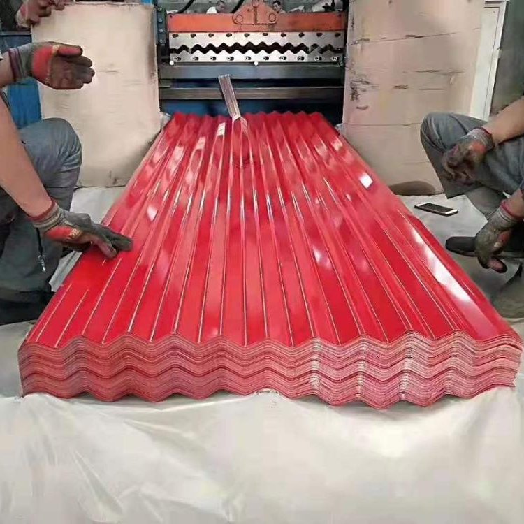 Alibaba Sinosure customized ppgi ppgl prepainted color corrugated steel roofing sheet for factory villa familie