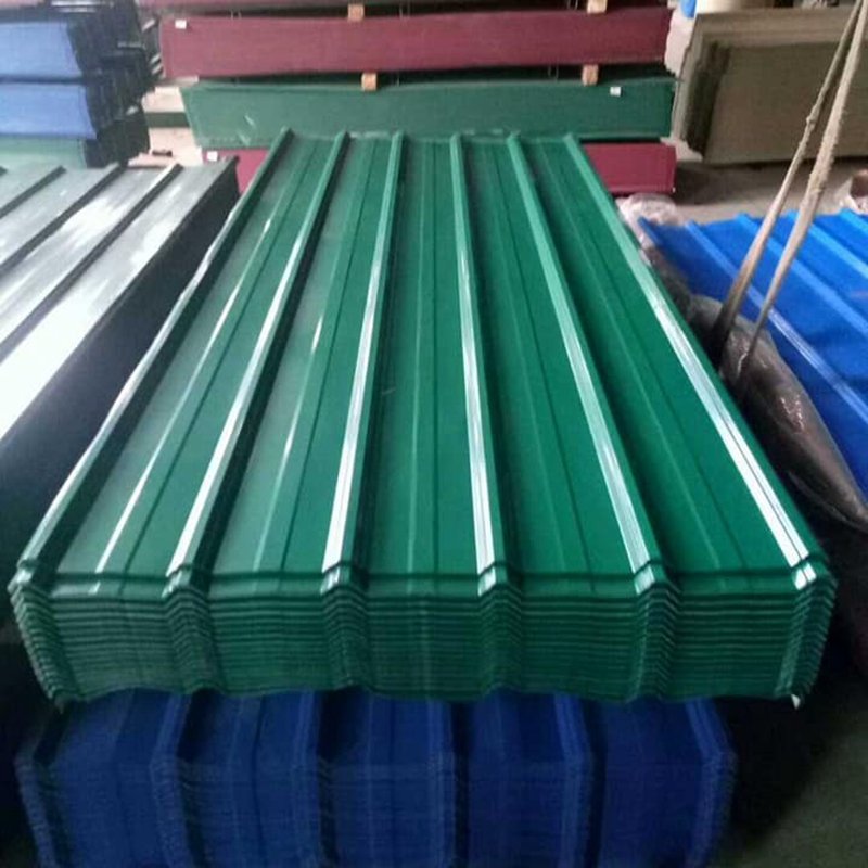 Alibaba Sinosure customized ppgi ppgl prepainted color corrugated steel roofing sheet for factory villa familie