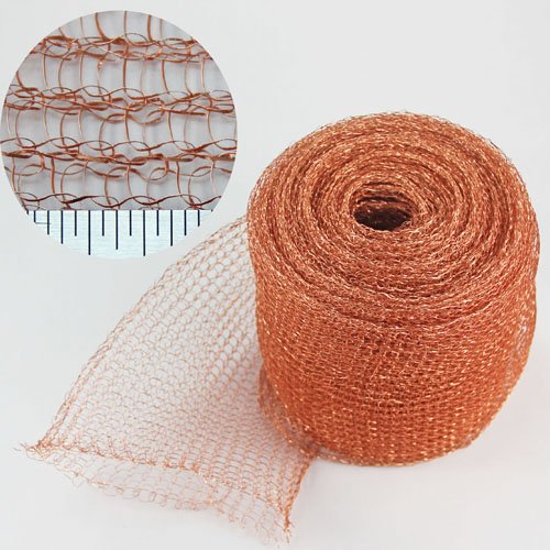 Mouse Rats Pure Copper brass Knitted Wire Mesh for pest control flower pan safty guard knitted mesh grid