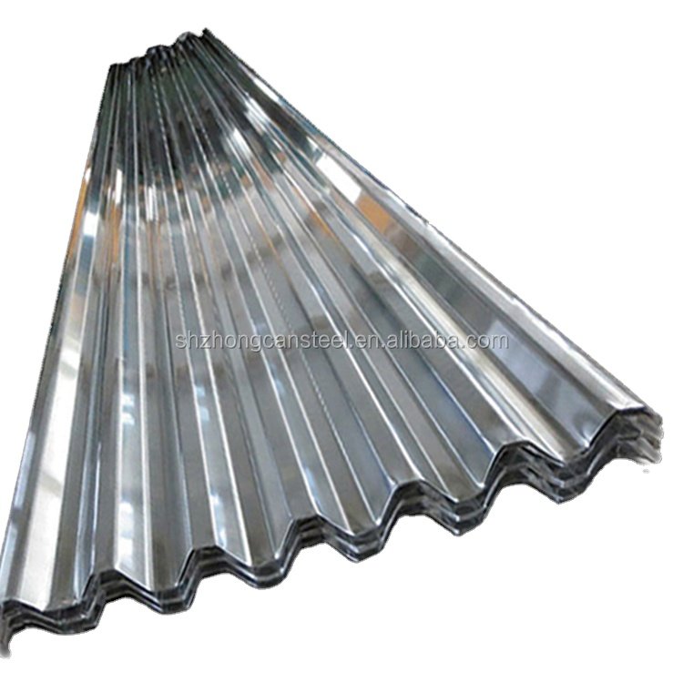 DX51D Full hard 0.20mm GI galvanized corrugated steel metal roof sheet FOR BUILDING