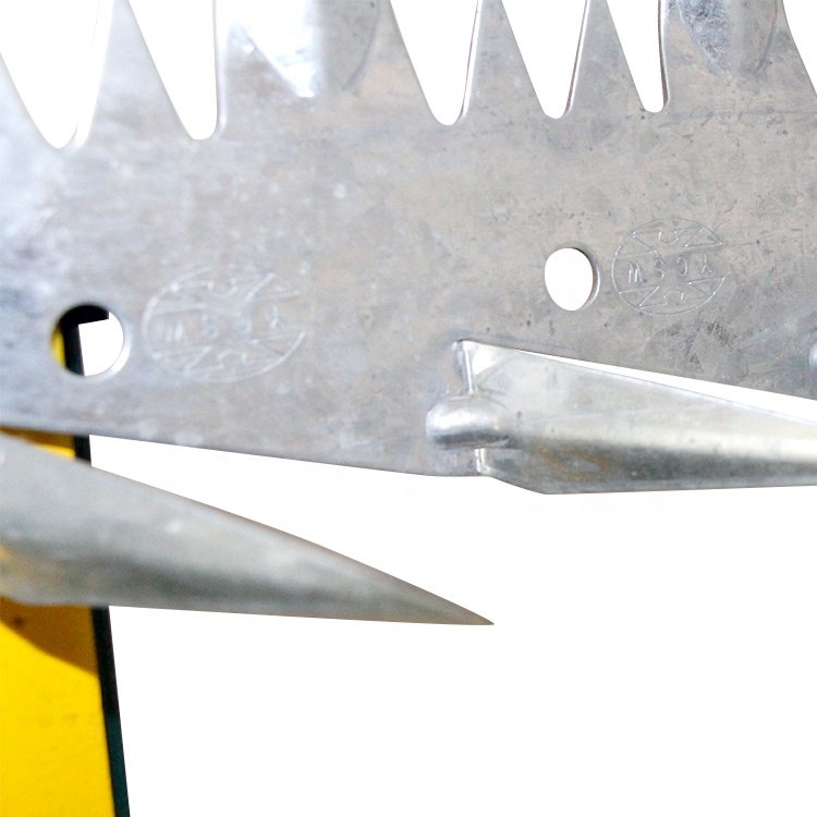 Galvanized Sharp Anti-Climb High Security Razor Wall Spikes