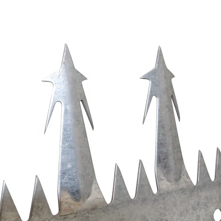 Galvanized Sharp Anti-Climb High Security Razor Wall Spikes
