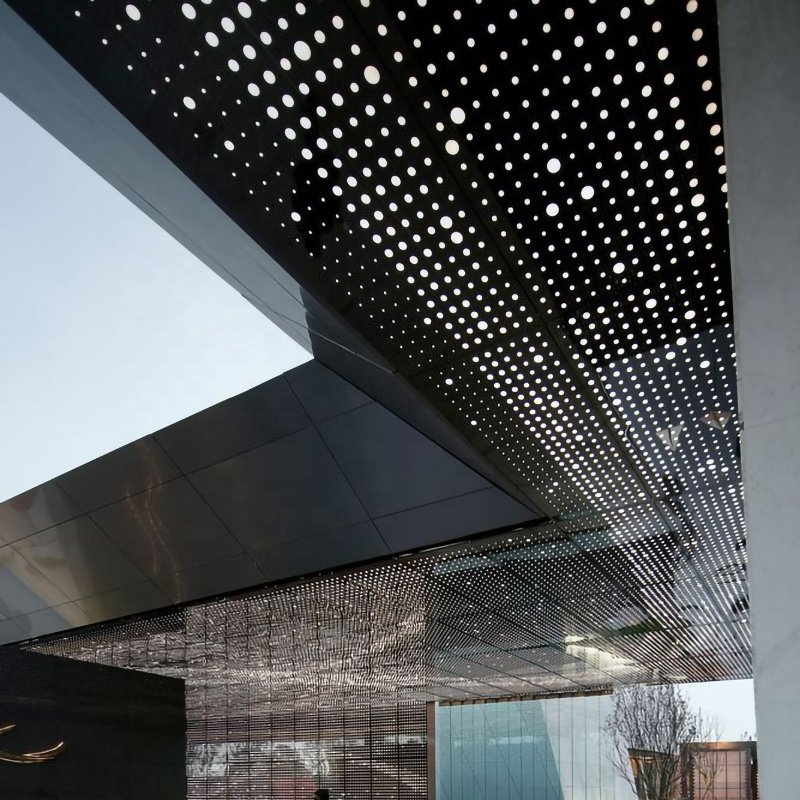 aluminium mesh sheet hexagonal mesh sheet plate round hole mesh slotted aluminum sheet metal perforated panel