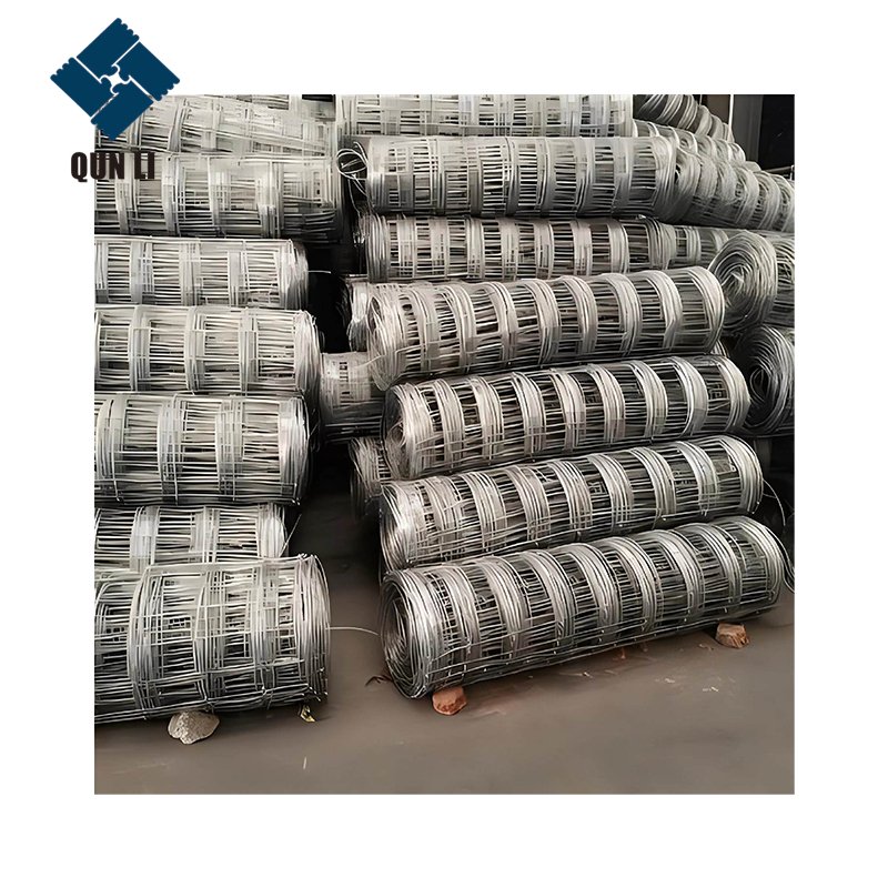 Galvanized Metal Wire Mesh Fence Netting Easily Assembled Cattle Goats Livestock Fence For Grassland Farm Fencing
