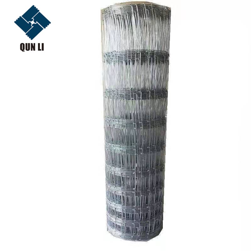 Galvanized Metal Wire Mesh Fence Netting Easily Assembled Cattle Goats Livestock Fence For Grassland Farm Fencing