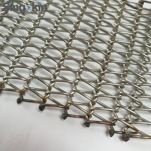 balance stainless steel spiral wire type conveyor mesh belt for bakery tunnel oven