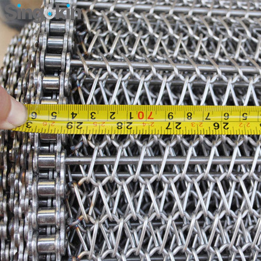 balance stainless steel spiral wire type conveyor mesh belt for bakery tunnel oven