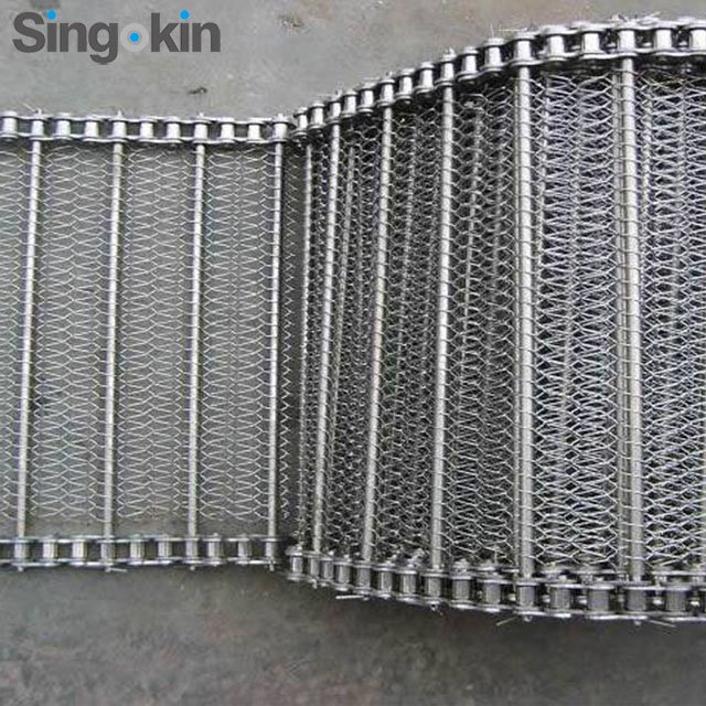 balance stainless steel spiral wire type conveyor mesh belt for bakery tunnel oven
