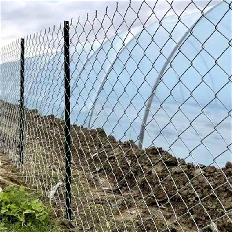 8 FT Industry Chain Link Security Wire Fence Galvanized For Farm /Garden