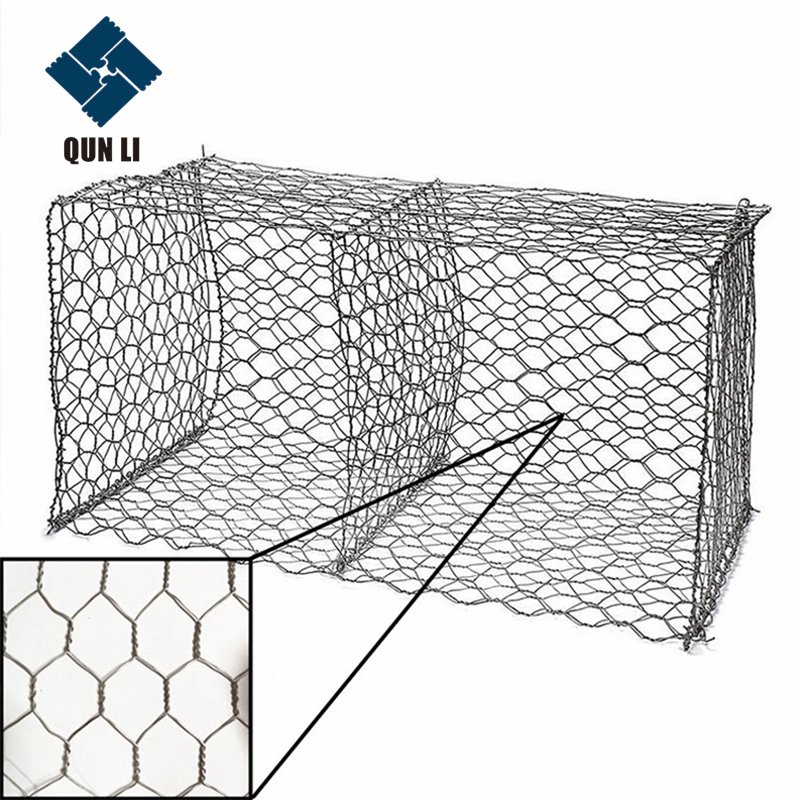 High Quality Multiple Twisted Hexagonally Woven Galvanized Or Pvc Coated Steel Wire Mesh