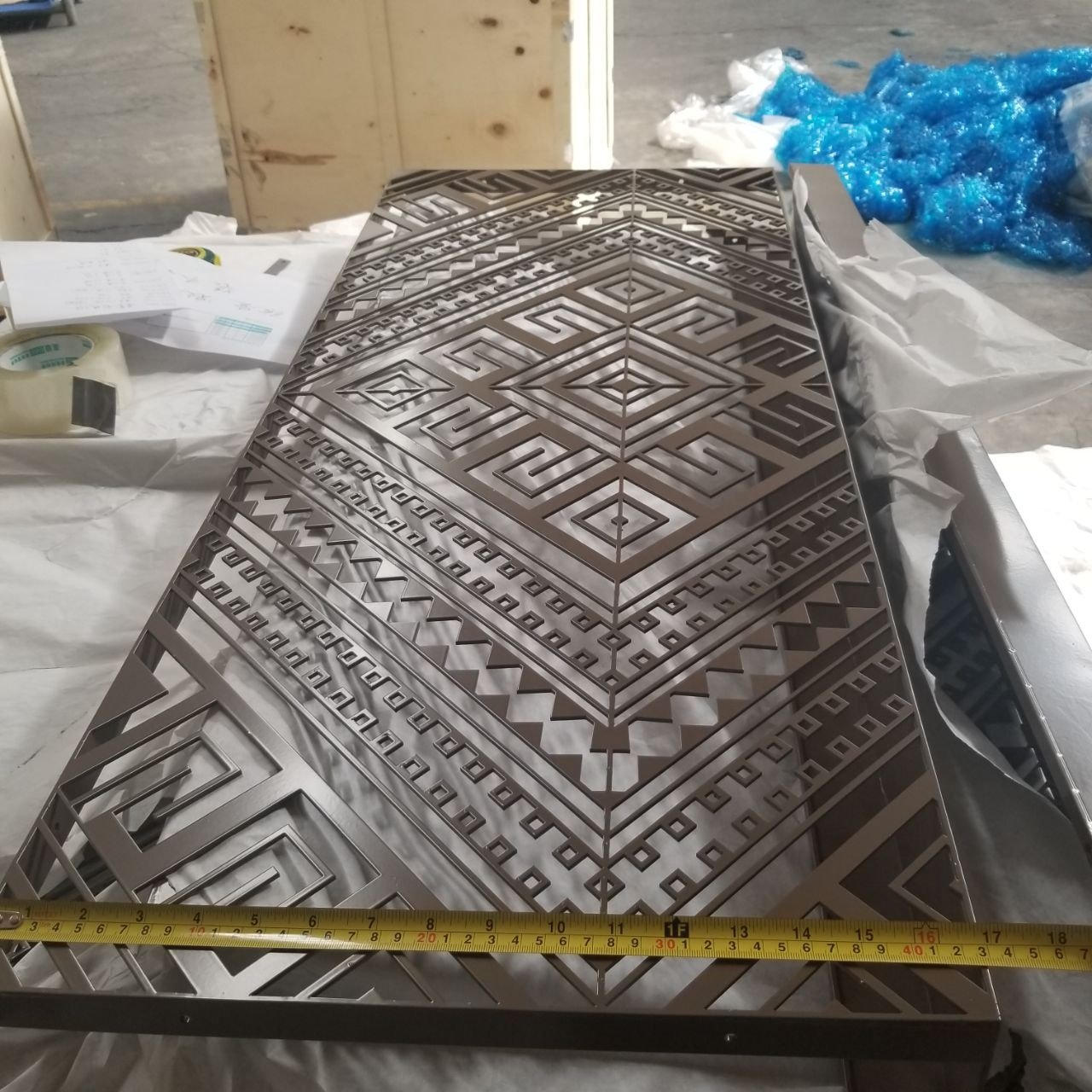 Decorative Aluminum Laser Cut Perforated Metal Sheet for decorative