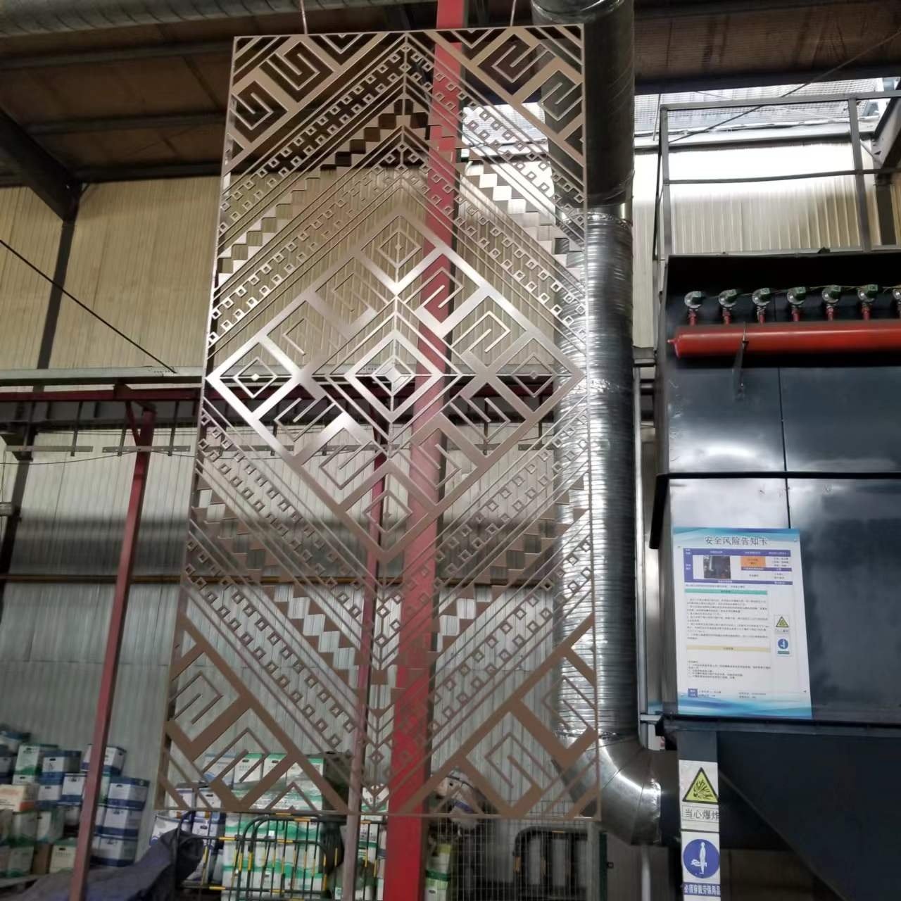 Decorative Aluminum Laser Cut Perforated Metal Sheet for decorative