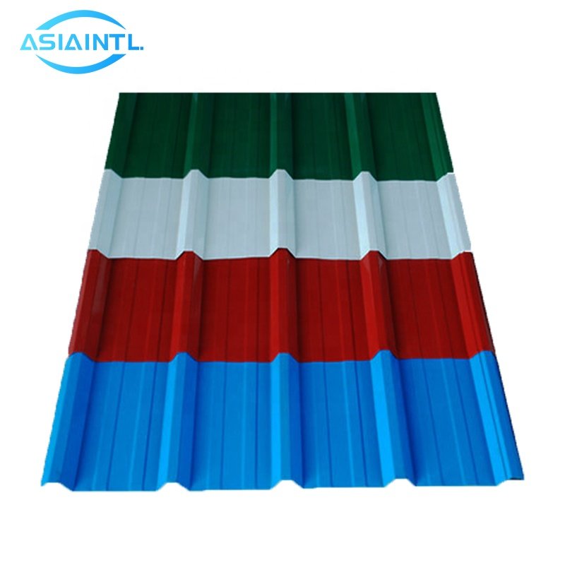 Factory direct color coated aluzinc corrugated bangladesh metal roofing sheet with low price