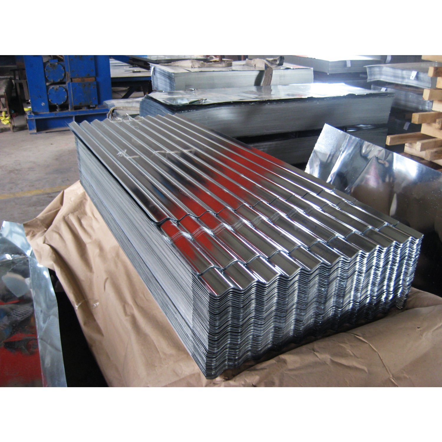 Galvanized Corrugated Steel Sheet Corrugated Roof 0.5mm Zero Spangle Steel Sheets