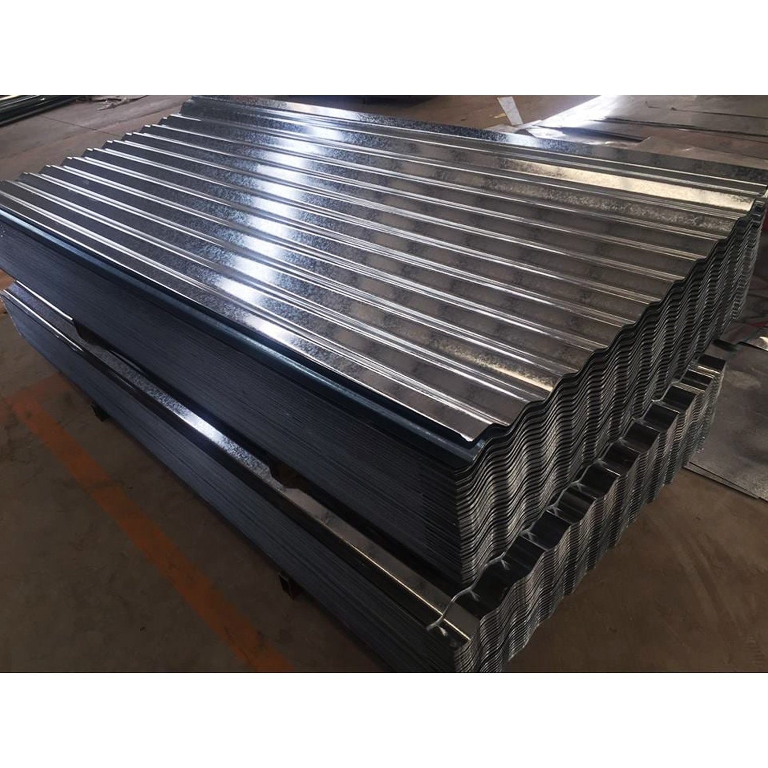 Galvanized Corrugated Steel Sheet Corrugated Roof 0.5mm Zero Spangle Steel Sheets