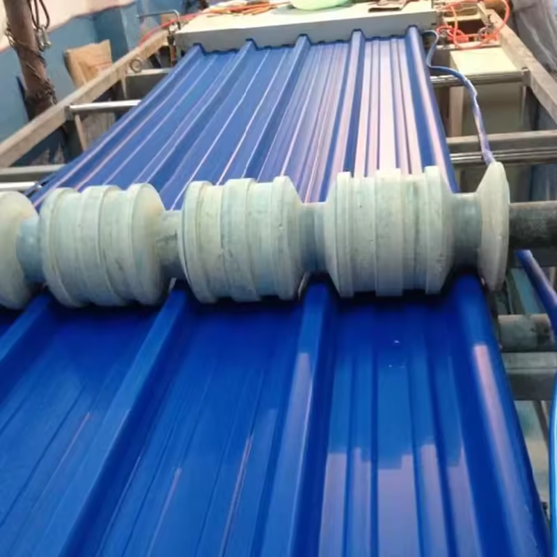 0.3mm Galvanized steel plate corrugated steel roofing sheet blue color price