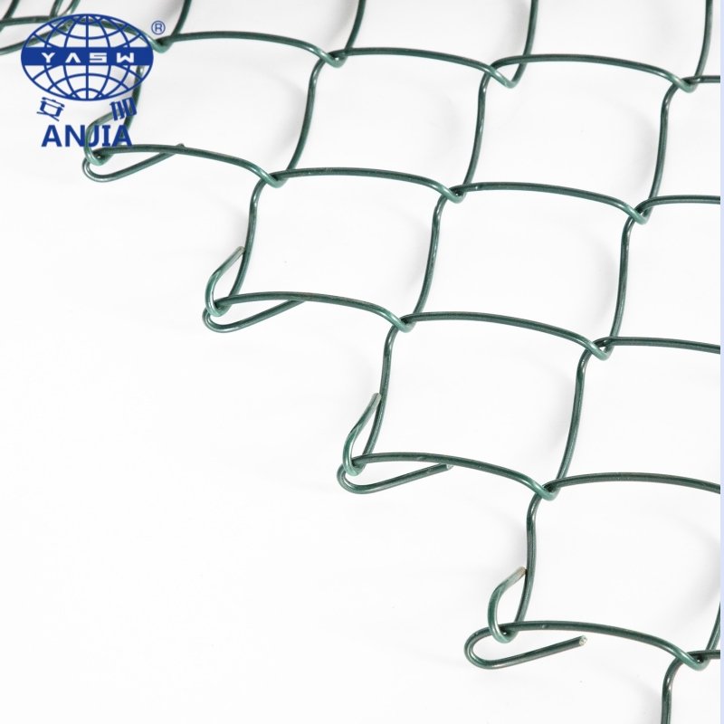 Galvanized PVC Coated Wire Mesh Chain Link Fence