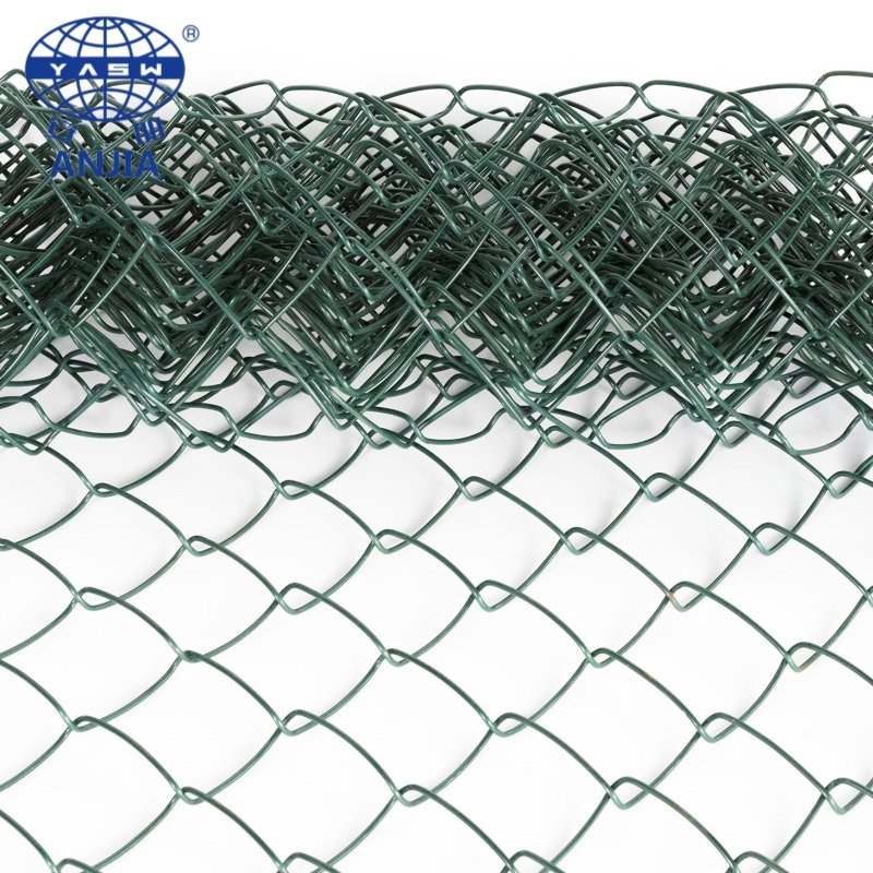 Galvanized PVC Coated Wire Mesh Chain Link Fence
