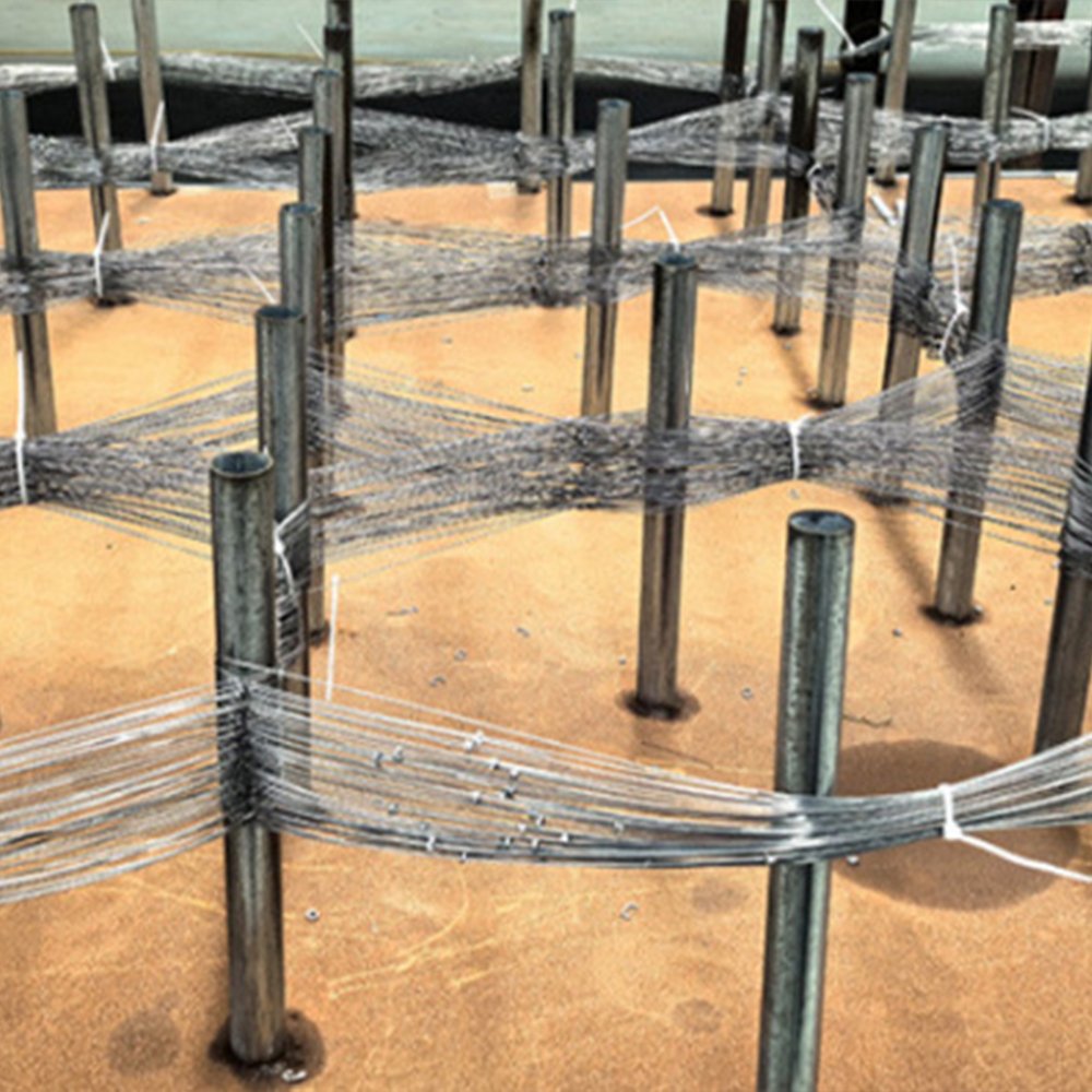 Winding Net Obstacle Low Visibility Mesh Tank Barrier Wire Mesh Security Tank Barrier