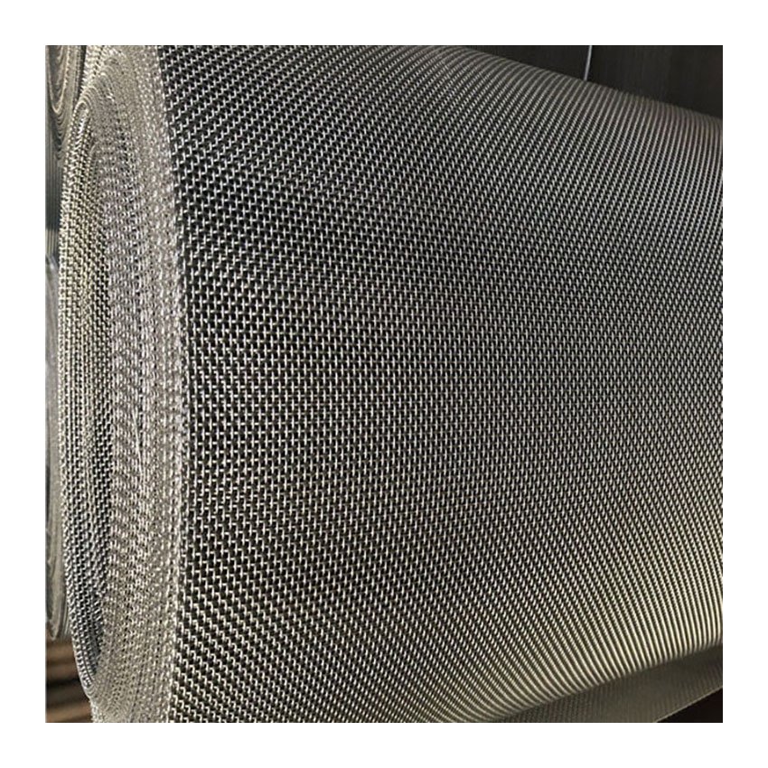 304 316L Stainless Steel Wire Screen Mesh Metal Plain Woven Net 60 80 Micron Weave Filter Mesh
