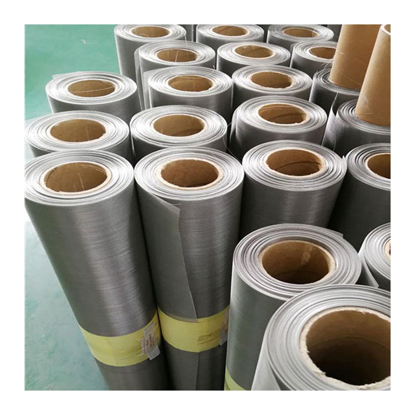 304 316L Stainless Steel Wire Screen Mesh Metal Plain Woven Net 60 80 Micron Weave Filter Mesh