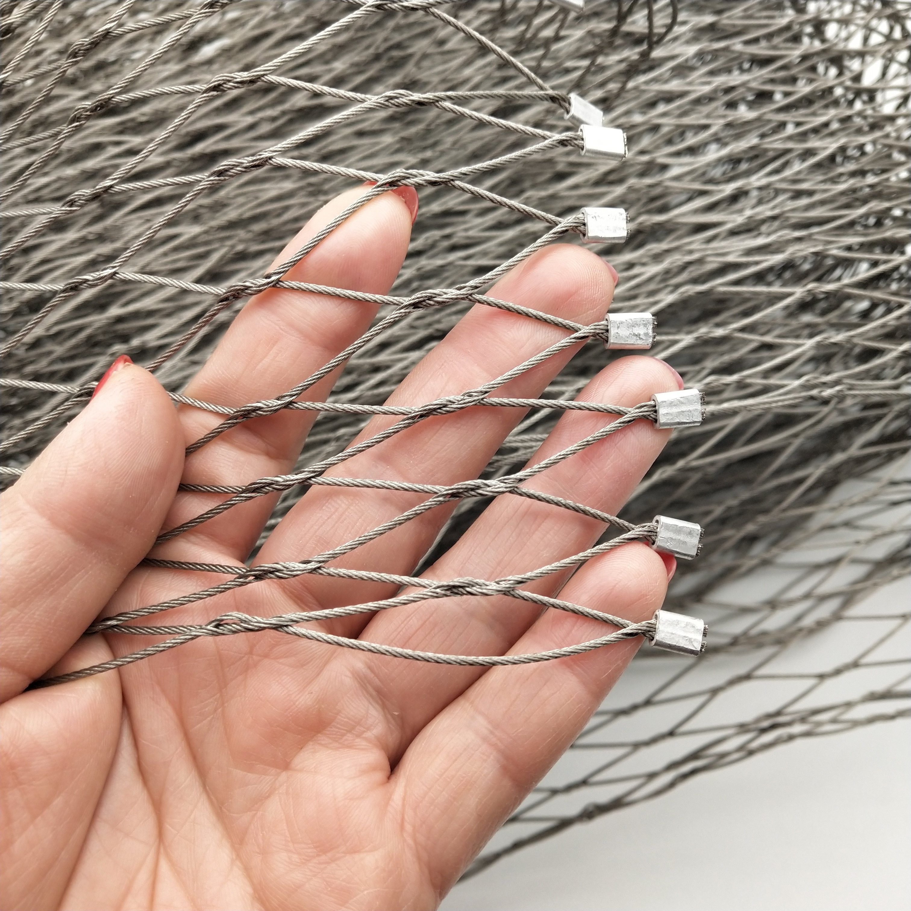 Stainless Steel Wire Rope Mesh / Rope Netting / Wire Mesh Nets