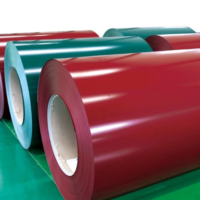Custom safety coating color steel coil/production of roof panel PPGI paint coil/PPGI ppgi color image steel coil