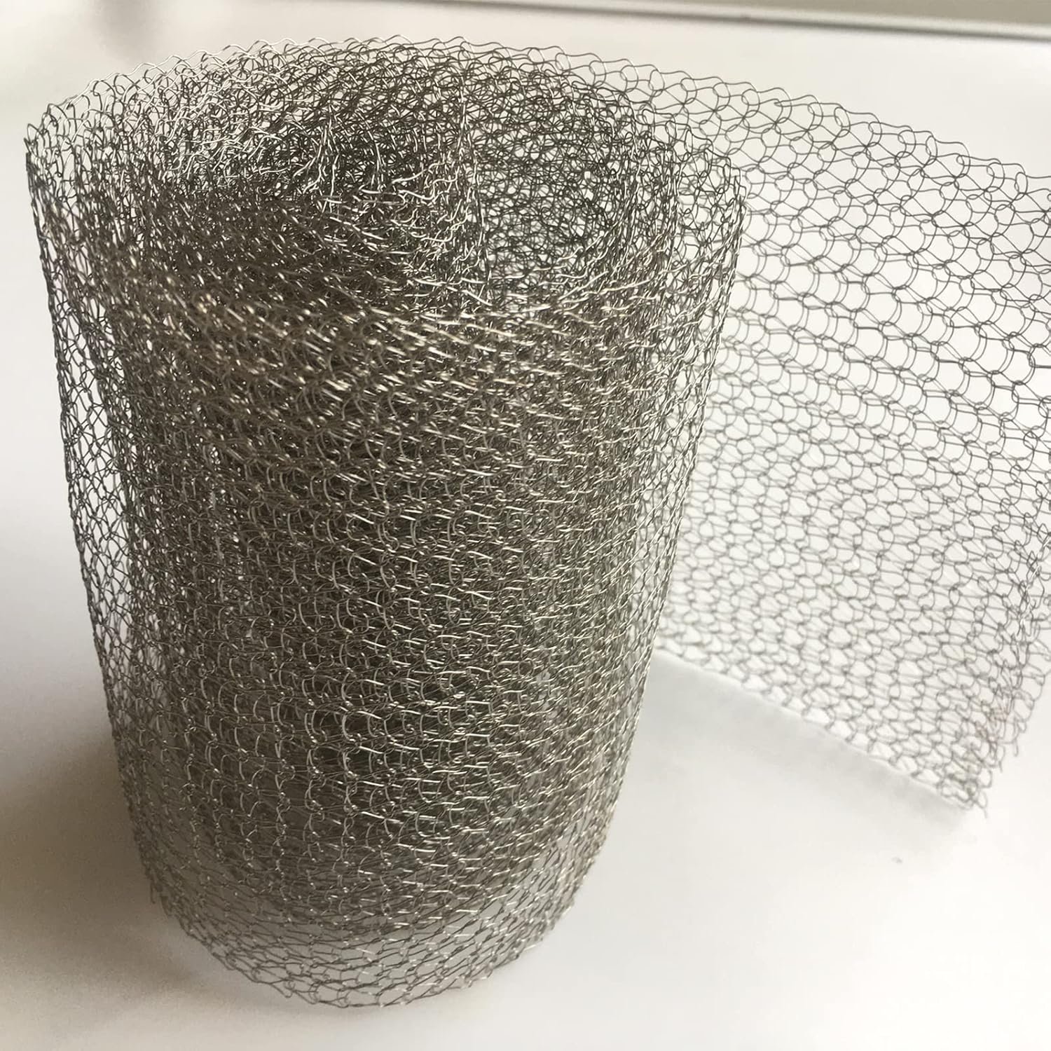 Stainless Steel Gas Liquid Knitted Wire Mesh / Oil Demister Knitted Mesh