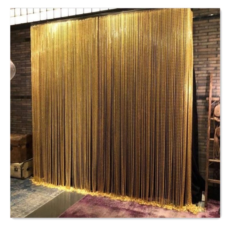 Decorative aluminium metal chain link curtain