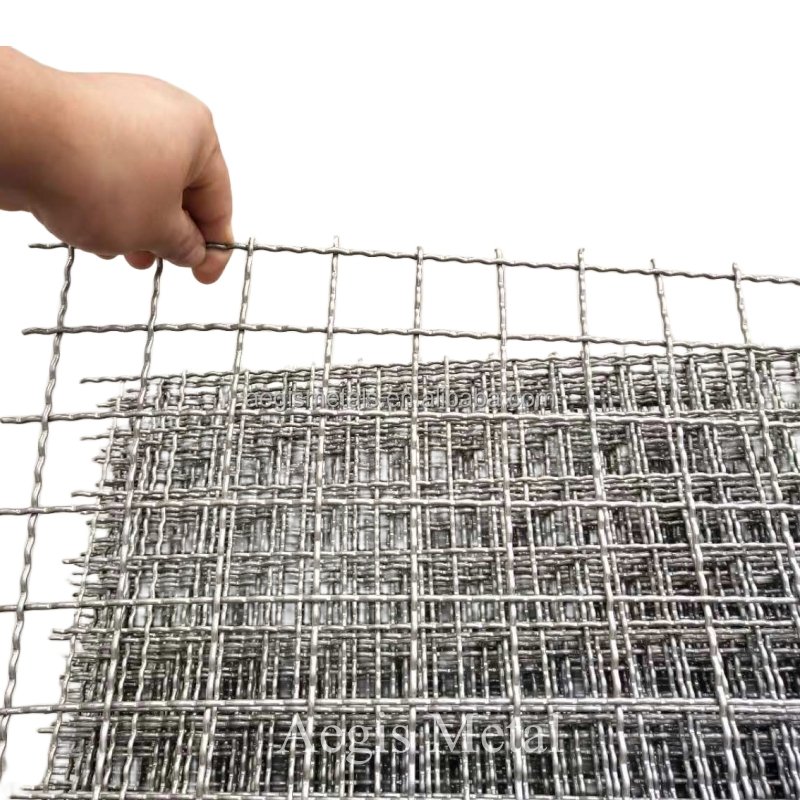 2 3 4 5 Mesh x 1.2mm 4x4mm 5x5mm 6x6mm Stainless Steel SS316 SS304 plain crimped wire mesh