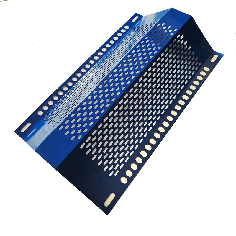 Structure Wind Fence/wind Barrier/windbreak Wall Professional Manufacturing Three Peaks Steel Blue Powder Coating Perforated