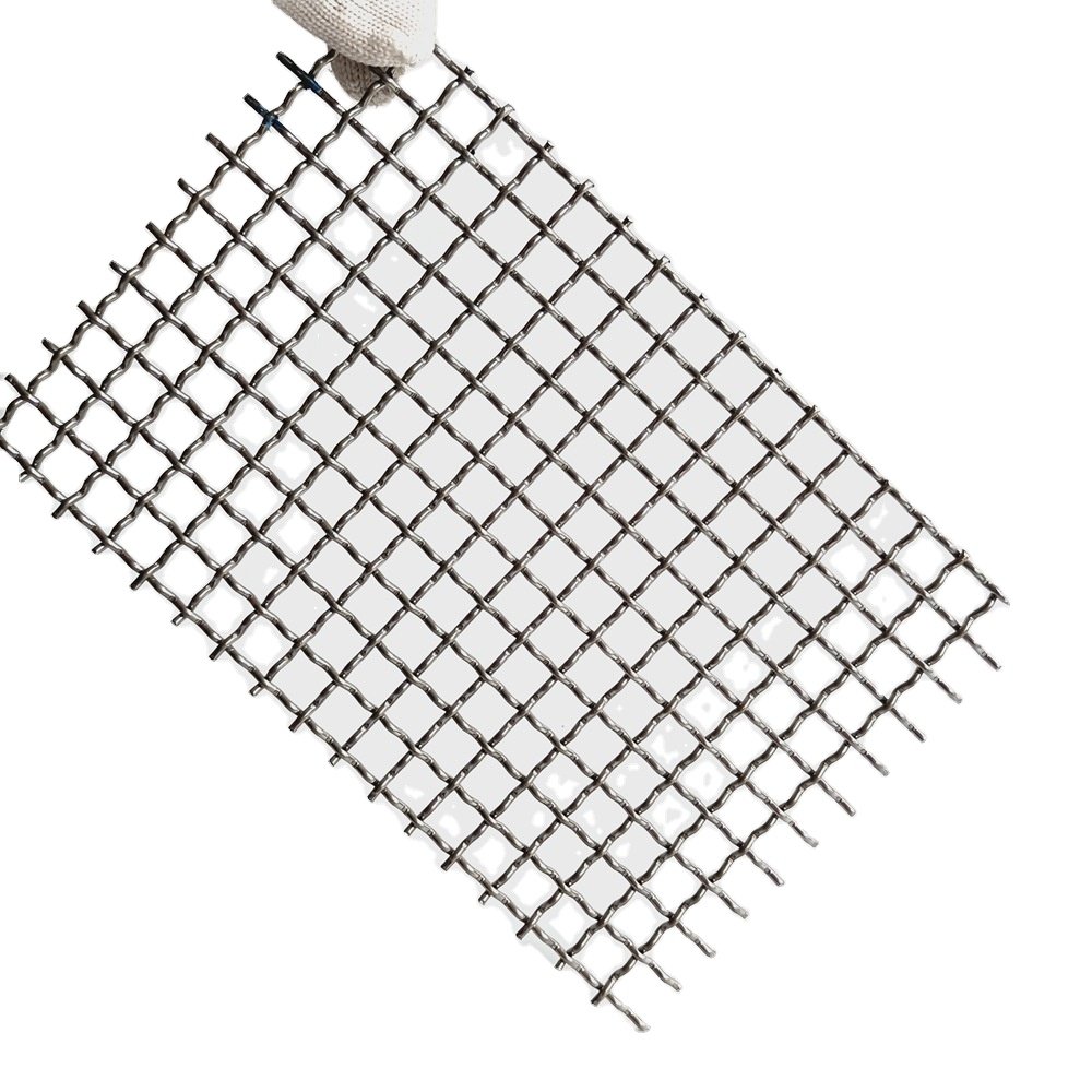 1 2 3 4 5 6 7 8 10 Mesh Heavy Duty Plain Weave Crimped Filter Square Hole Stainless Steel Wire Mesh