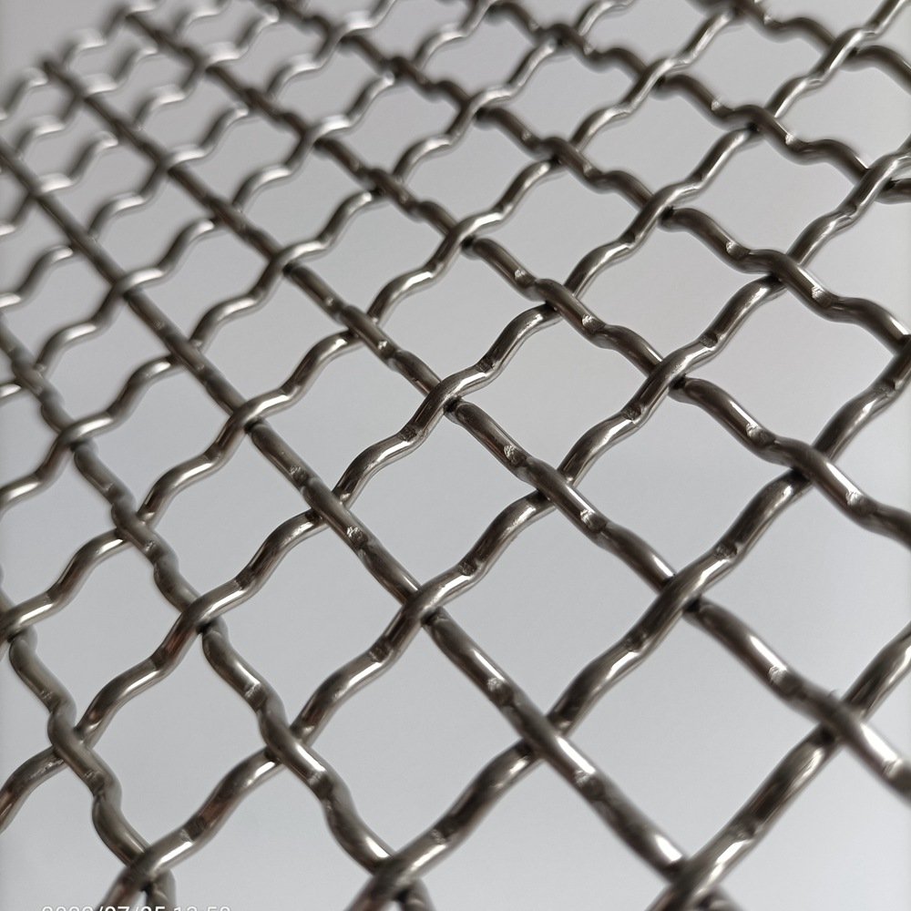 1 2 3 4 5 6 7 8 10 Mesh Heavy Duty Plain Weave Crimped Filter Square Hole Stainless Steel Wire Mesh