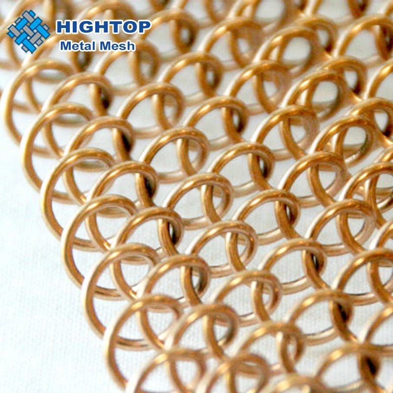 Decorative Metal Wire Mesh / Metal Ring Mesh Curtain / Chain Mail Mesh