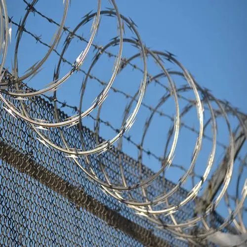 Best Price CBT65 Snake Safety Cross Bracket Galvanized Concertina Barbed Razor Wire Coil For Protection