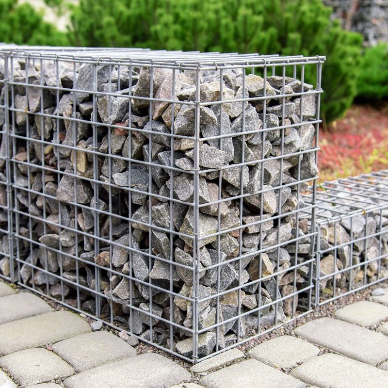 Factory Price Galvanized Rock Filled Gabion Basket Welded Gabion Cage For Retaining Wall