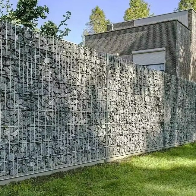Factory Price Galvanized Rock Filled Gabion Basket Welded Gabion Cage For Retaining Wall