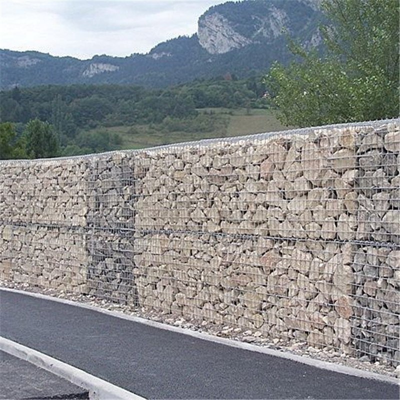 Welded Gabions Kenya Retaining Wall 1x1x1m Galvanized Steel Wire Welded Gabion Cage