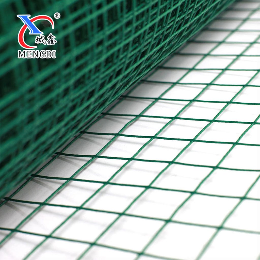 Factory High Quality Green PVC Coated 6 Gauge Welded Wire Mesh Fence 4x4 Square Hole Galvanized Steel for Construction